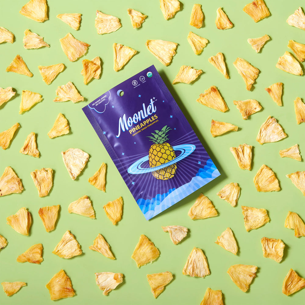 moonlet-premium organic dried pineapple-healthy snacks