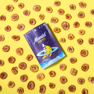 Moonlet Foods organic dried banana perfectly bite size banana coins healthy snacks